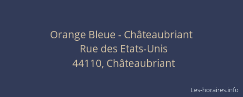 Orange Bleue - Châteaubriant