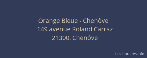 Orange Bleue - Chenôve