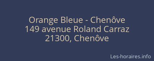 Orange Bleue - Chenôve