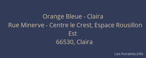 Orange Bleue - Claira
