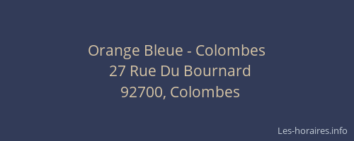 Orange Bleue - Colombes