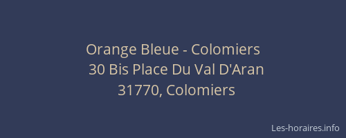 Orange Bleue - Colomiers
