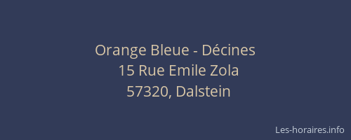 Orange Bleue - Décines