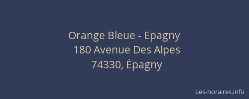 Orange Bleue - Epagny