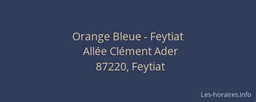 Orange Bleue - Feytiat
