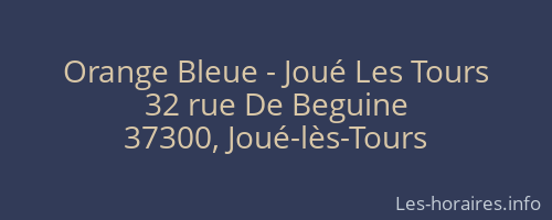 Orange Bleue - Joué Les Tours