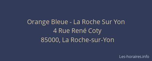 Orange Bleue - La Roche Sur Yon