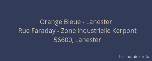 Orange Bleue - Lanester