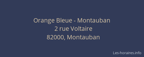 Orange Bleue - Montauban