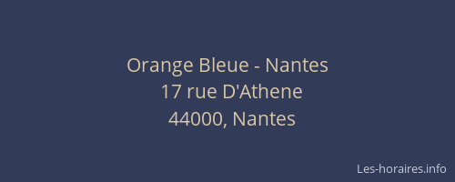 Orange Bleue - Nantes
