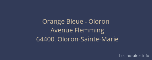 Orange Bleue - Oloron