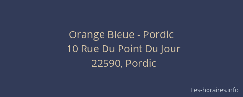 Orange Bleue - Pordic