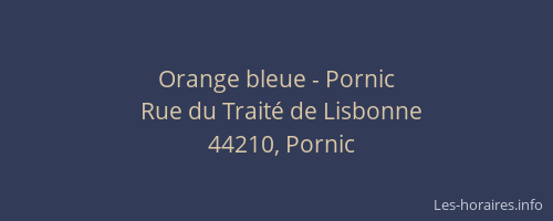 Orange bleue - Pornic