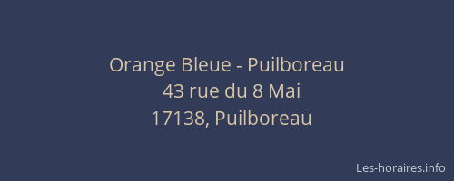 Orange Bleue - Puilboreau