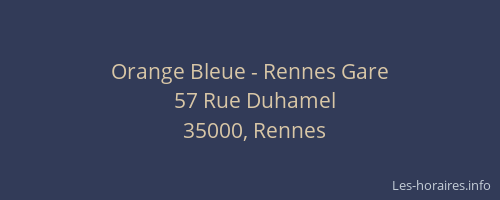 Orange Bleue - Rennes Gare