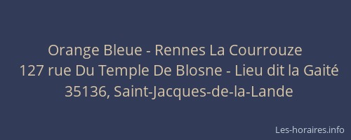 Orange Bleue - Rennes La Courrouze