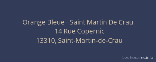 Orange Bleue - Saint Martin De Crau