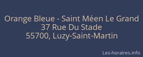 Orange Bleue - Saint Méen Le Grand