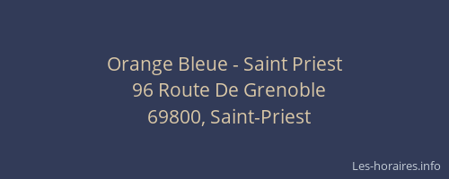 Orange Bleue - Saint Priest