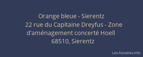 Orange bleue - Sierentz
