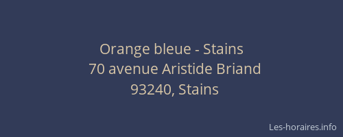 Orange bleue - Stains