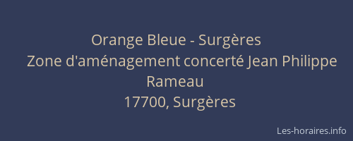 Orange Bleue - Surgères