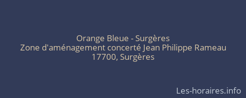 Orange Bleue - Surgères