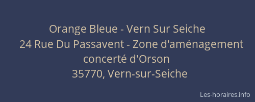 Orange Bleue - Vern Sur Seiche