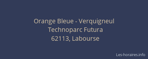 Orange Bleue - Verquigneul