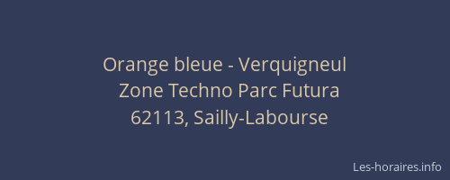 Orange bleue - Verquigneul