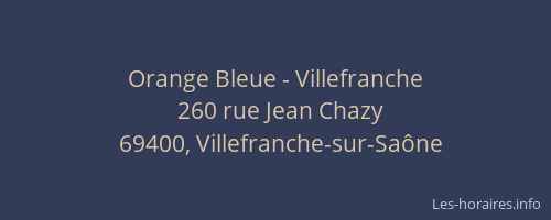 Orange Bleue - Villefranche