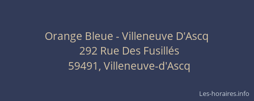 Orange Bleue - Villeneuve D'Ascq