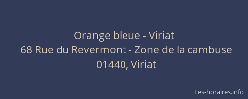Orange bleue - Viriat
