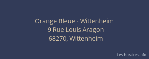 Orange Bleue - Wittenheim