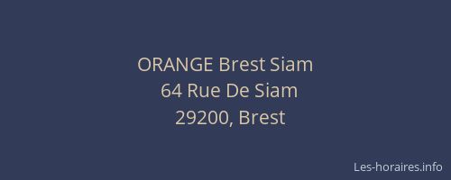 ORANGE Brest Siam