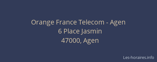 Orange France Telecom - Agen