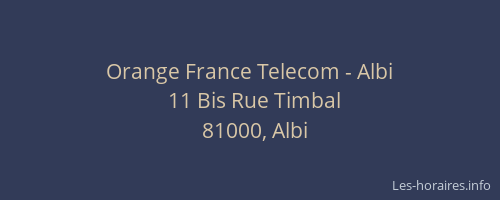 Orange France Telecom - Albi