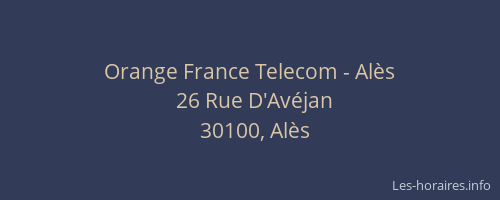 Orange France Telecom - Alès