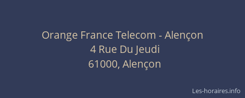 Orange France Telecom - Alençon