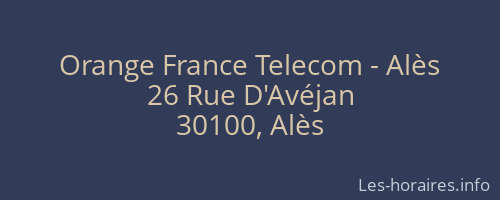 Orange France Telecom - Alès