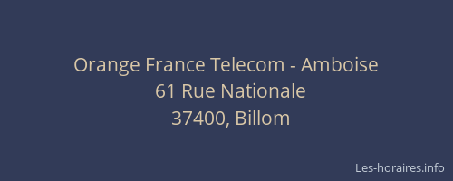 Orange France Telecom - Amboise