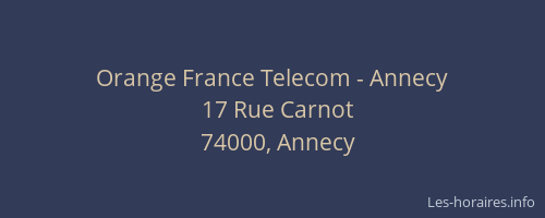 Orange France Telecom - Annecy
