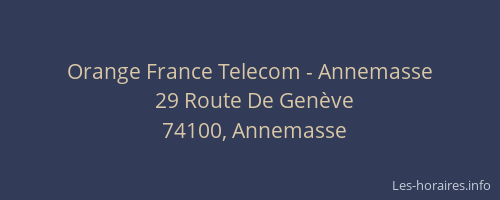 Orange France Telecom - Annemasse