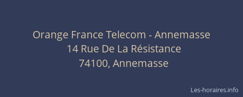 Orange France Telecom - Annemasse