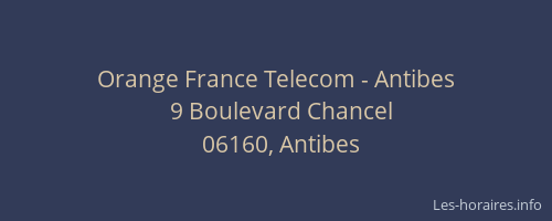 Orange France Telecom - Antibes