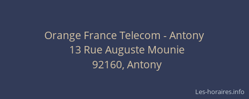 Orange France Telecom - Antony