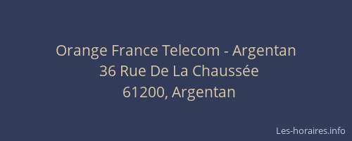Orange France Telecom - Argentan