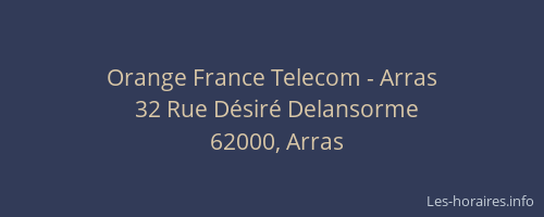 Orange France Telecom - Arras