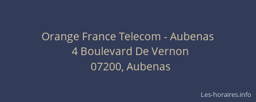 Orange France Telecom - Aubenas