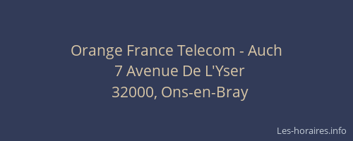 Orange France Telecom - Auch